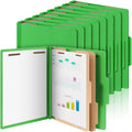 Classification Folders Letter Size Bulk 24 Pack - Durable 2-Divider