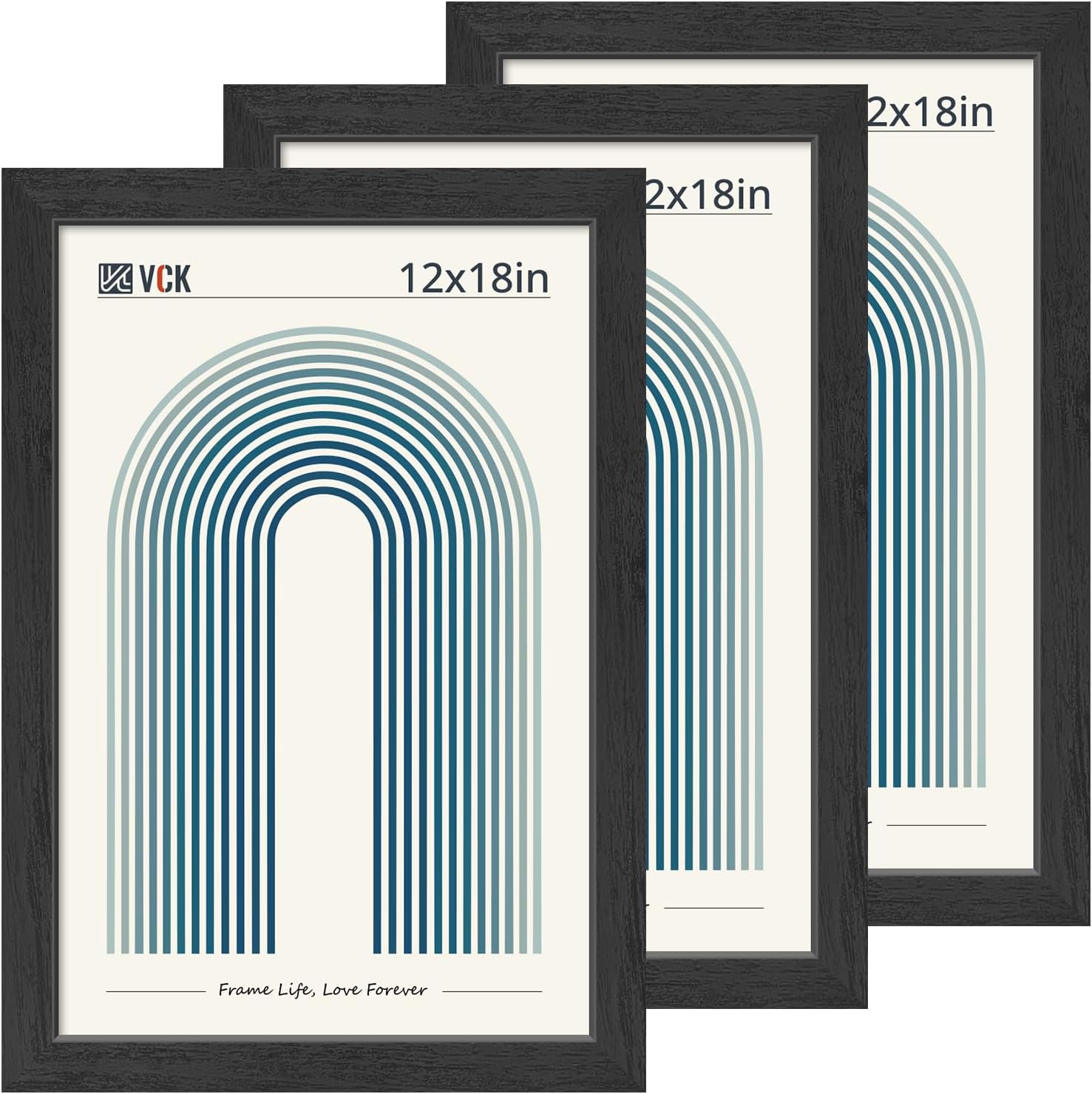 VCK 12x18 Picture Frame 3 Pack for Elegant Home Display
