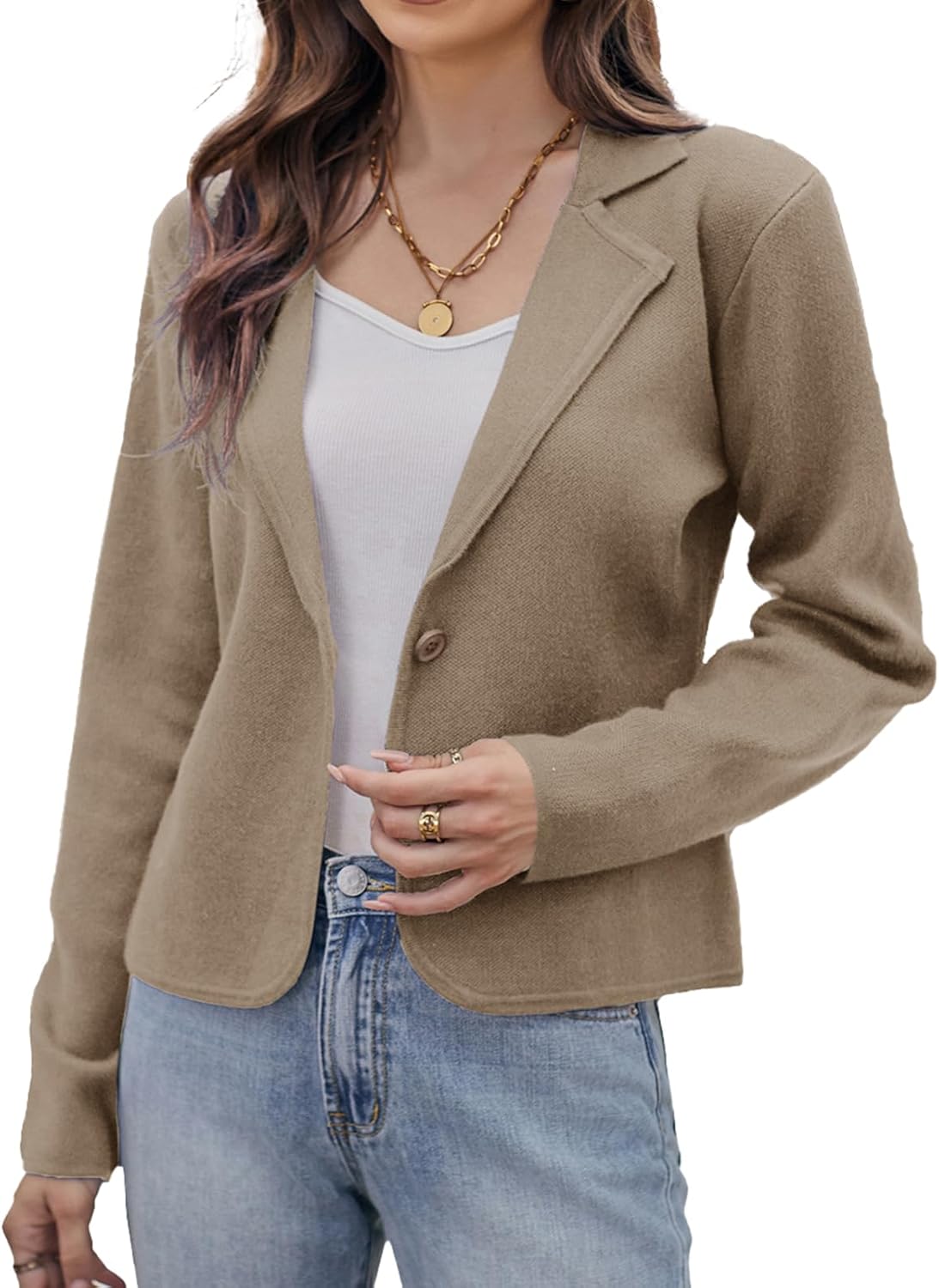 Stylish Women Sweater Blazer for Casual and Work Wear