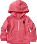 Carhartt Girls' Long-Sleeve Half-Zip Hooded Sweatshirt - Durable