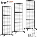 3 Pack Heavy Duty Foldable Gridwall Panels - Adjustable Display