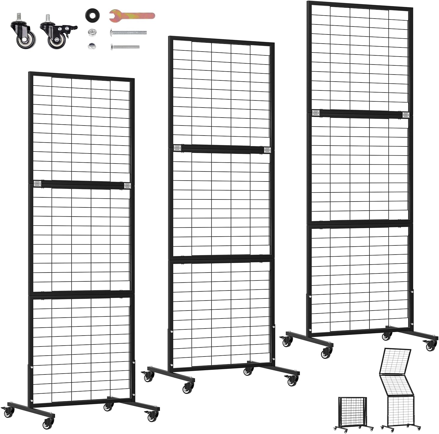 Heavy Duty Foldable Gridwall Panels for Craft Display Storage