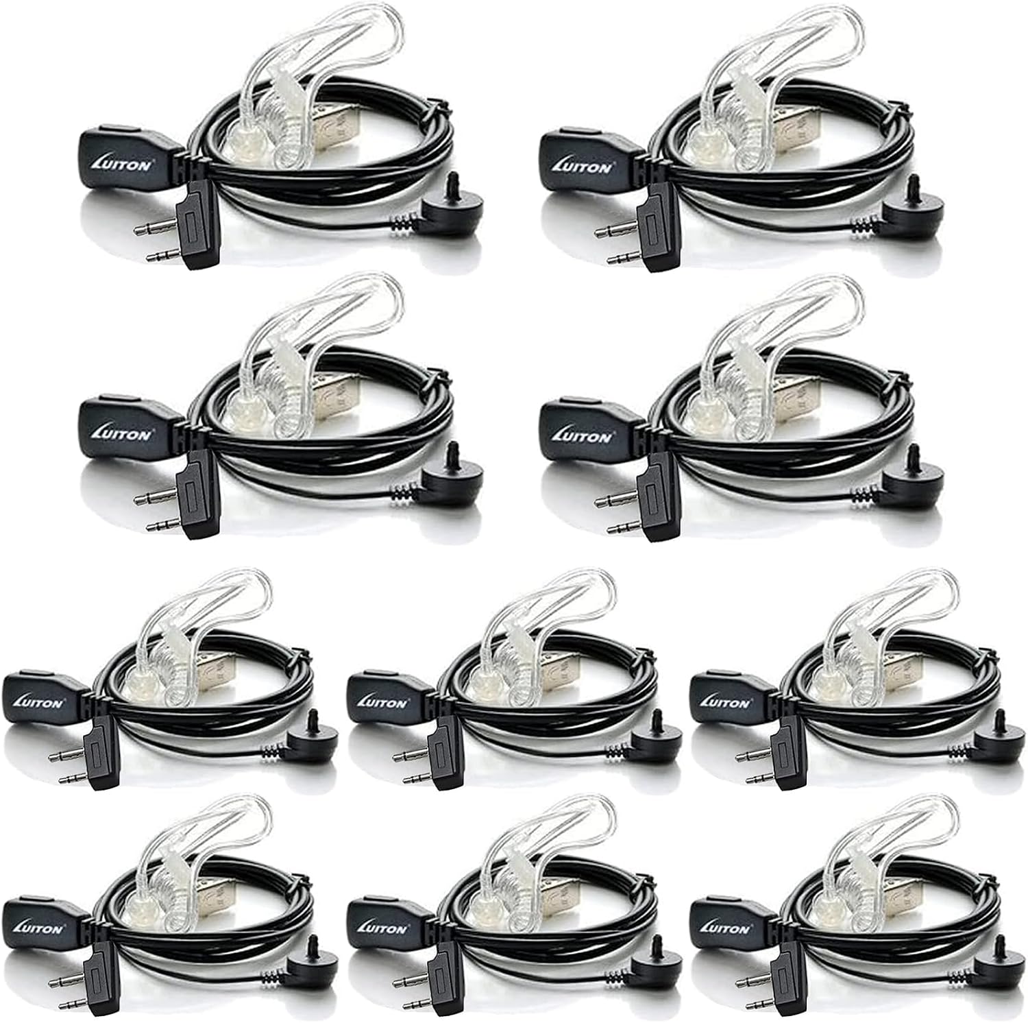 Midland Earpieces with Mic - Perfect for Two Way Radios Use