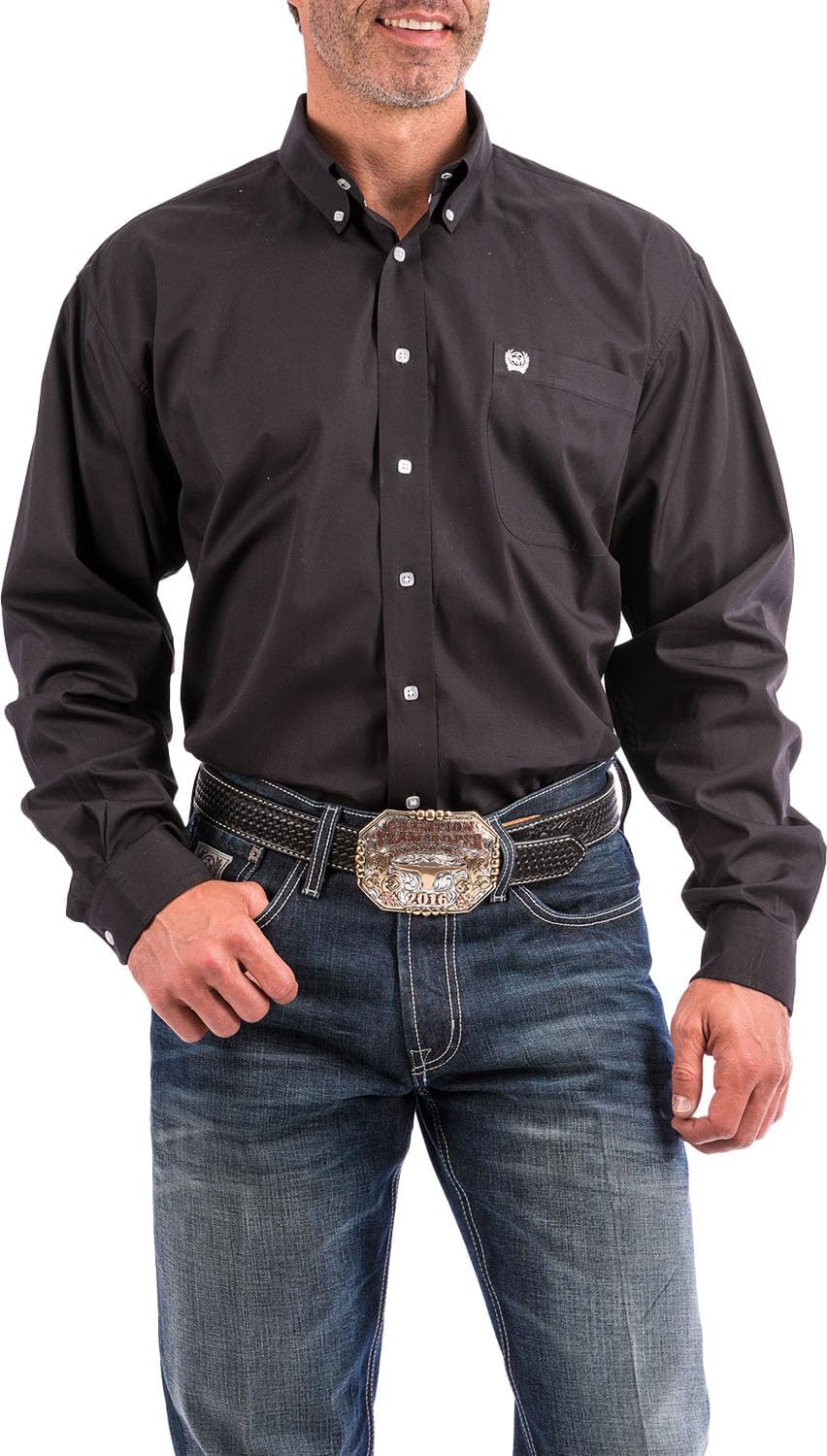 Cinch Men's Classic Fit Long Sleeve Button Down Shirt Review