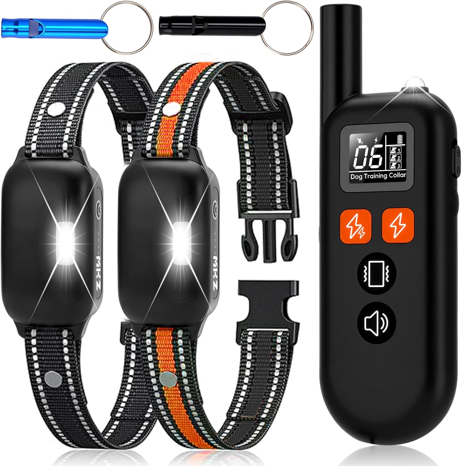 Dog Shock Collar for 2 Dogs with Remote, Waterproof Training Device