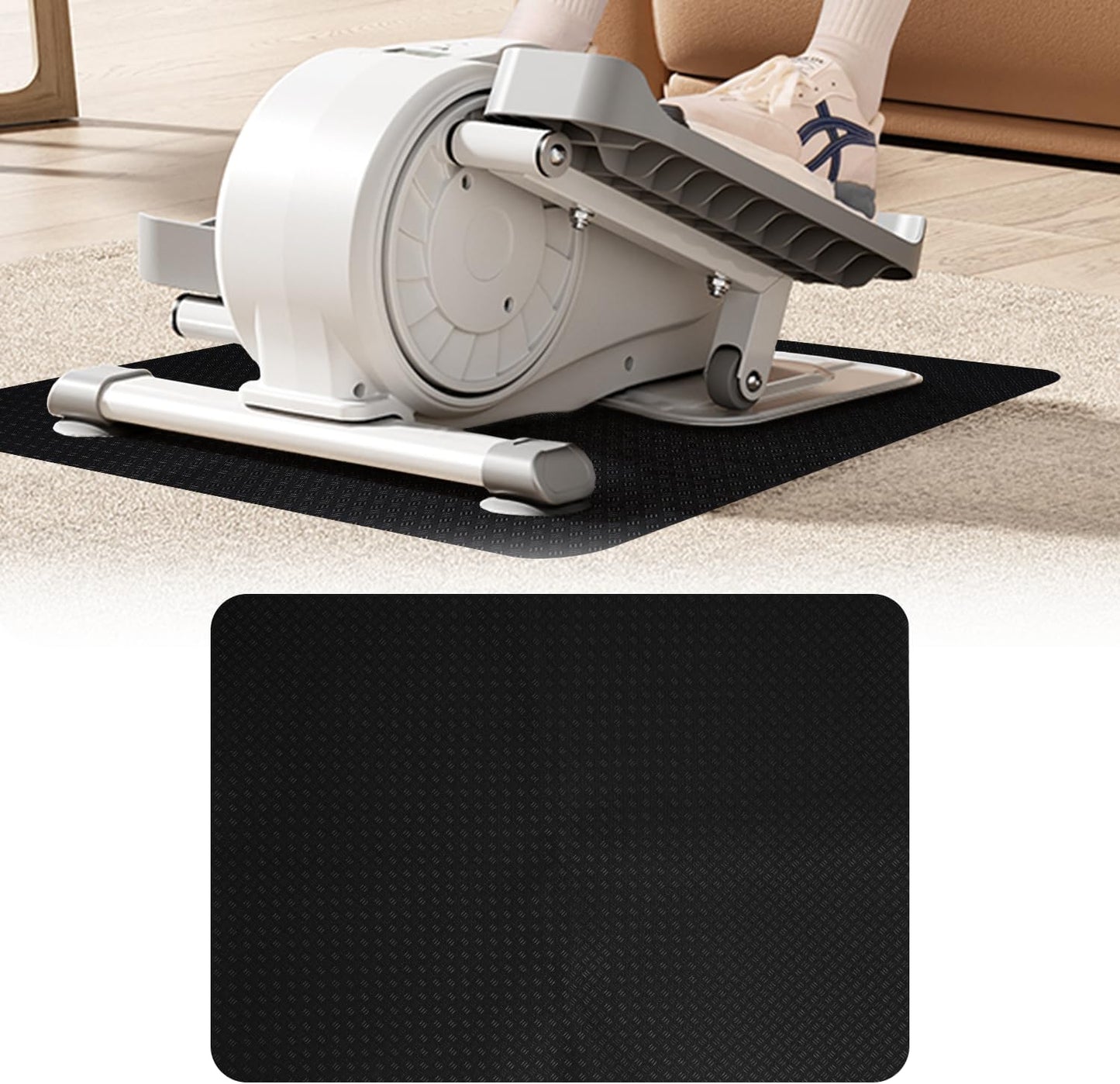 Non-Slip Double Mat for Steppers: Stability & Protection