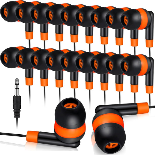 Kanayu 100 Pack Classroom Earbuds - Basic Student Wired Earphones