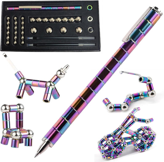 MYREQIA Magnetic Fidget Pen - Deformable Fun for All! 