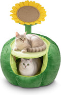 Cat Houses for Indoor Cats - Cute Sunflower Design Cat Bed