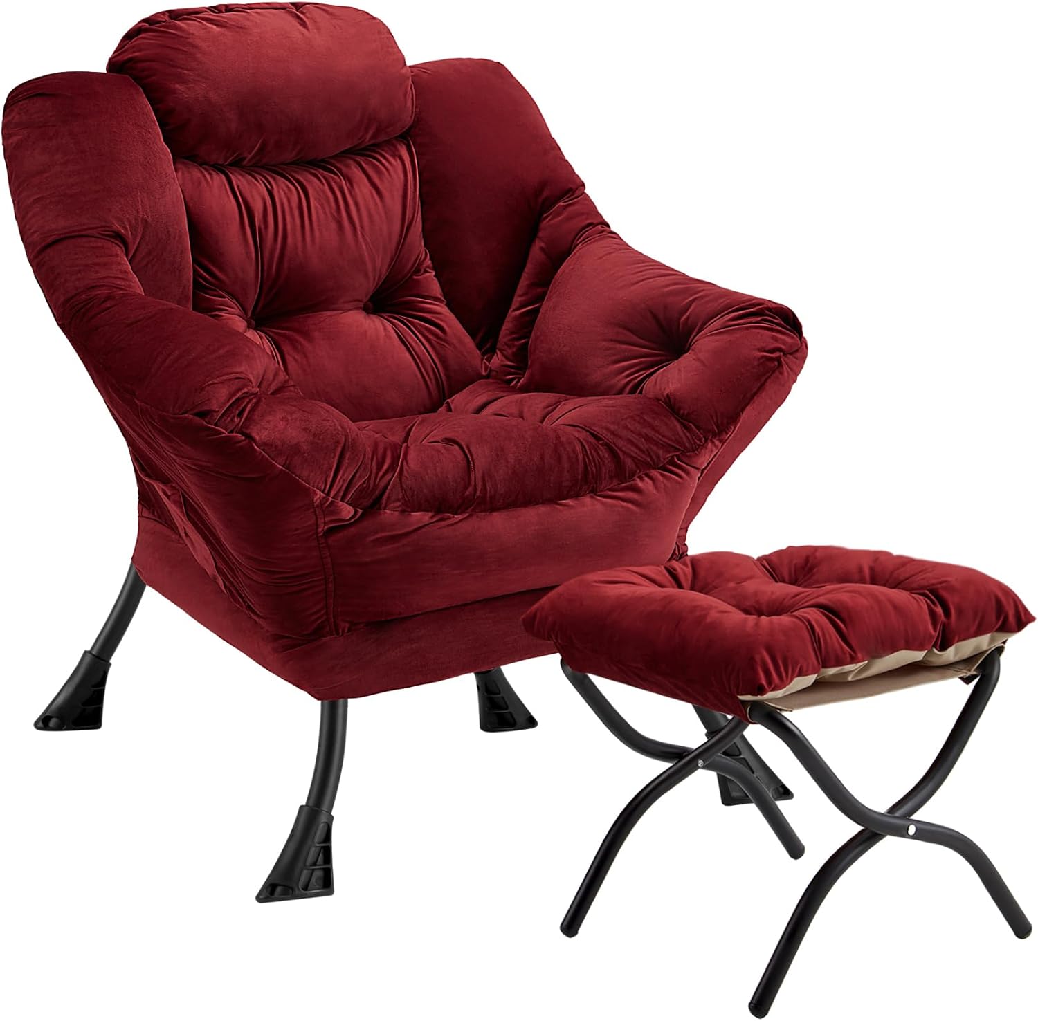 Lazy Chair with Folding Ottoman for Modern Living Spaces
