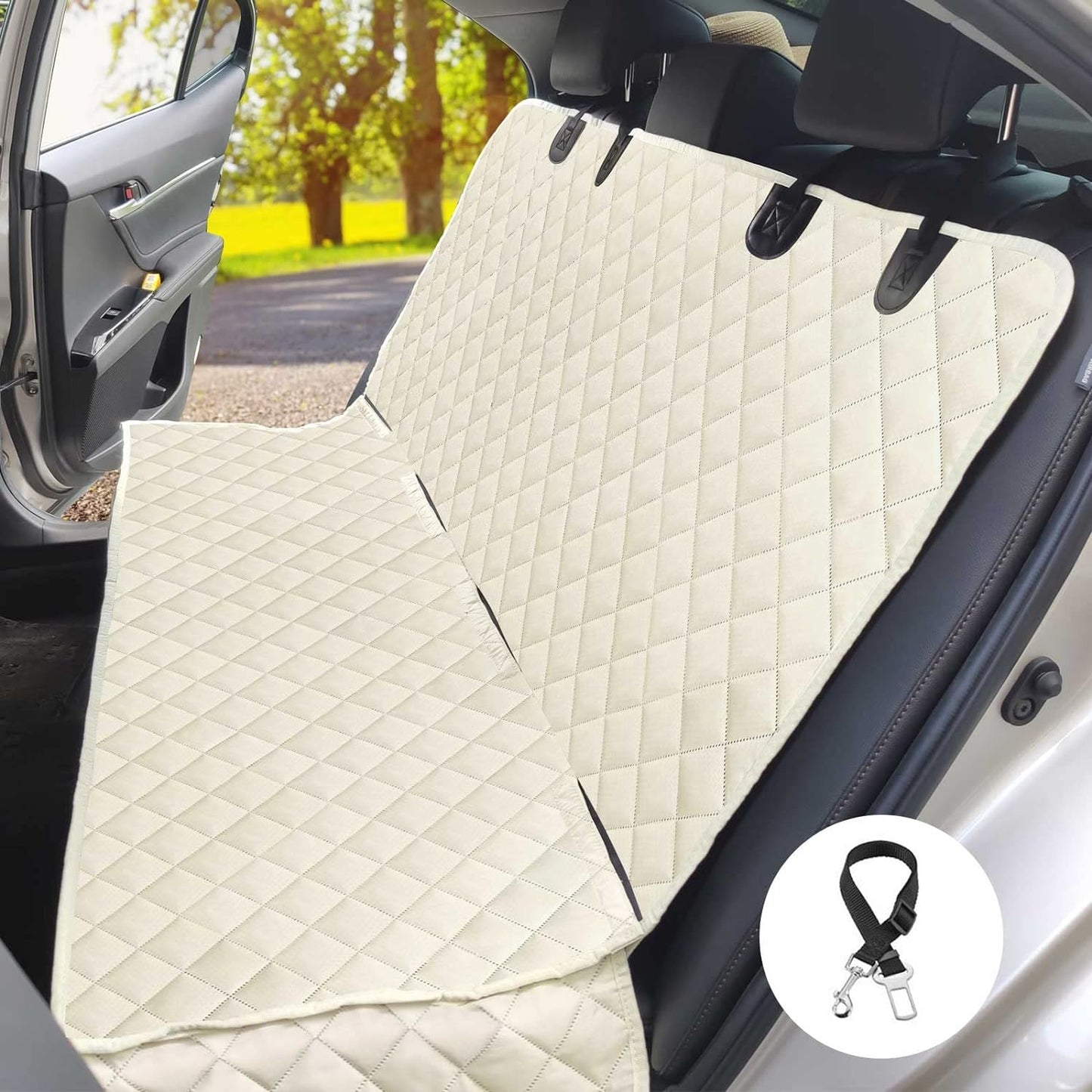 Waterproof Pet Bench Seat Cover - Beige