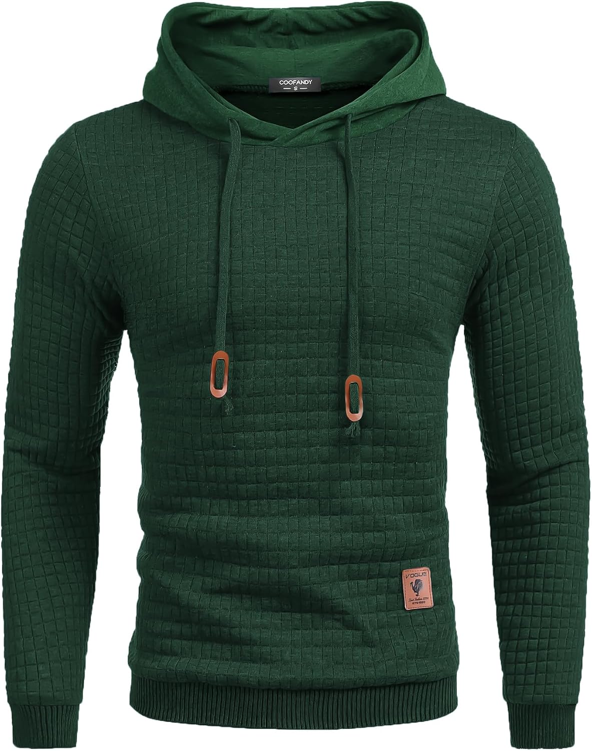 COOFANDY Mens Hooded Sweatshirt Casual Long Sleeve Pullover