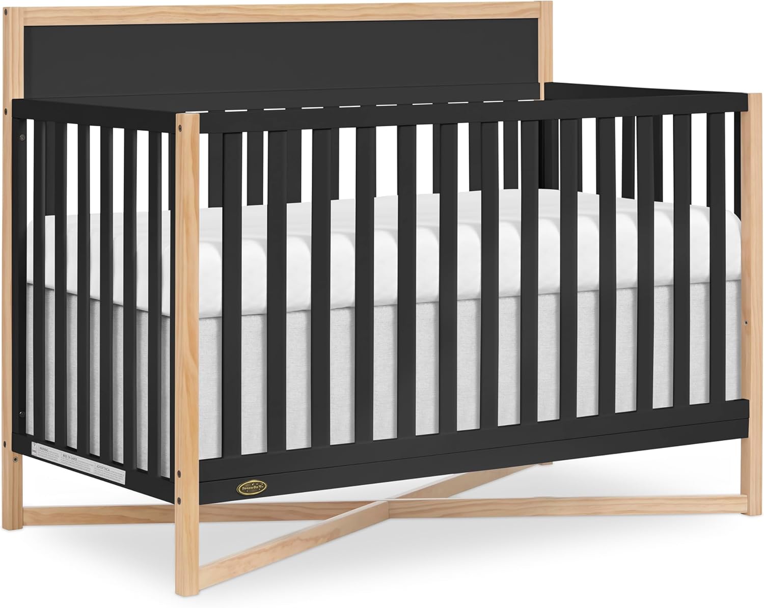 Dream On Me Owen 5-in-1 Convertible Crib for Safe Sleep