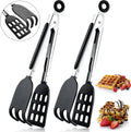 Yinkin Mini Waffle Tongs Set: Non-Scratch & Heat-Resistant