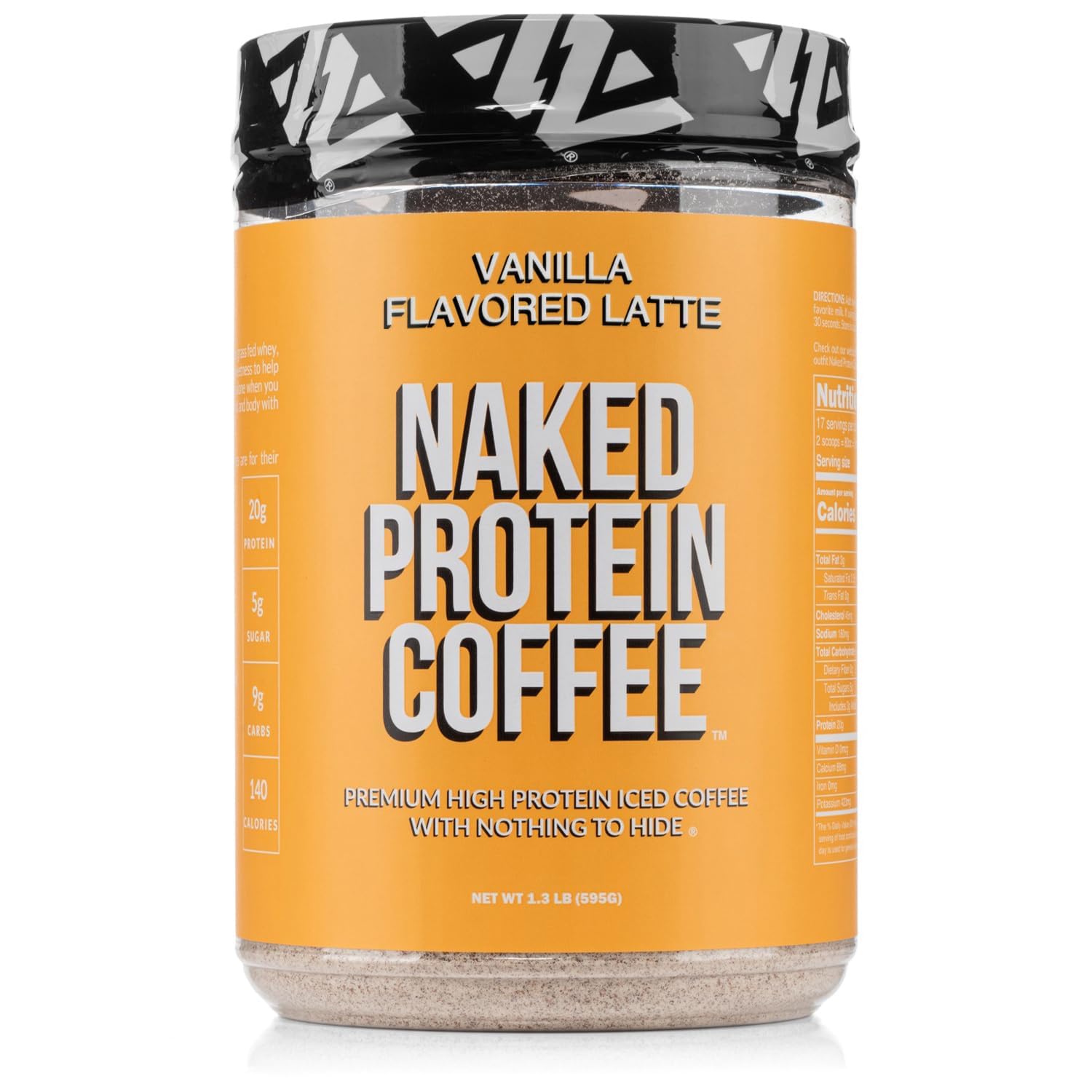 NAKED Vanilla Latte Protein Coffee - Energizing Iced Drink
