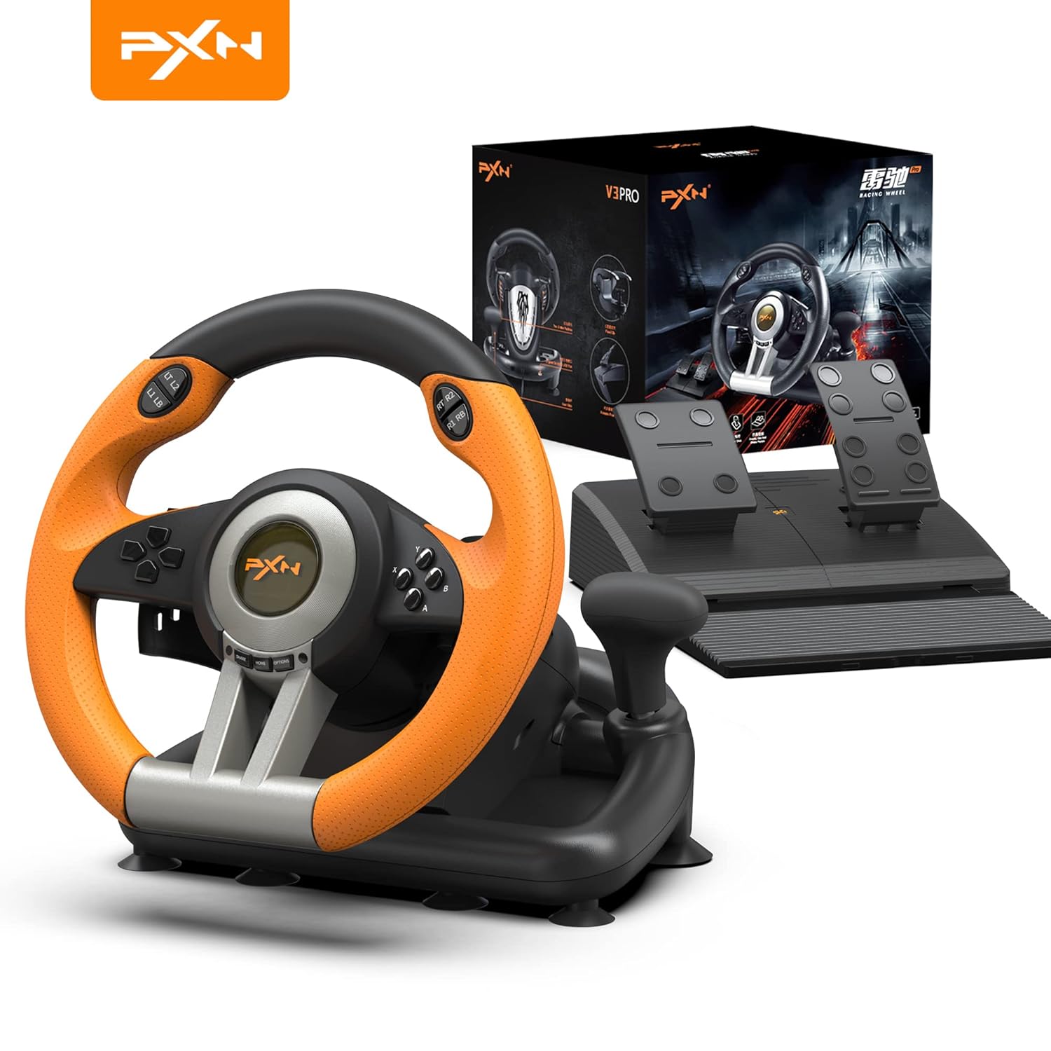 PXN Racing Wheel - Ultimate Gaming Steering Wheel for PC & Consoles