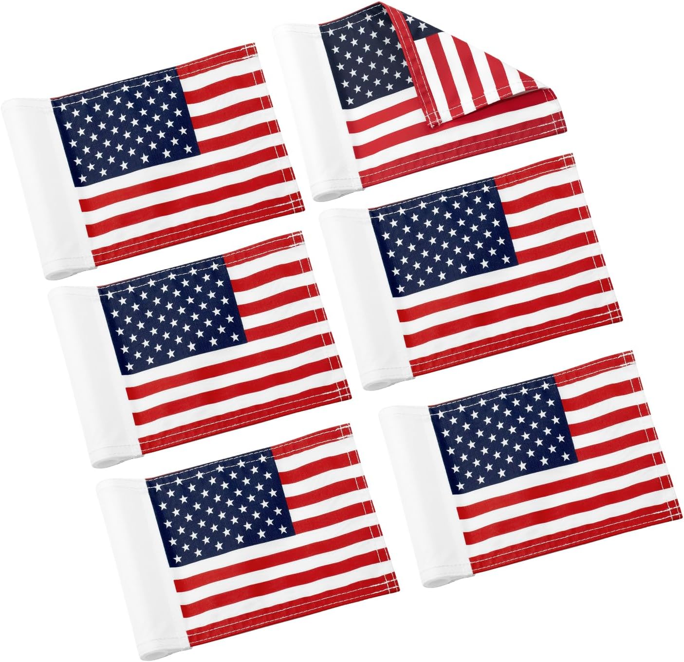 KINGTOP USA Golf Flag 6-Pack for Backyard Putting Greens