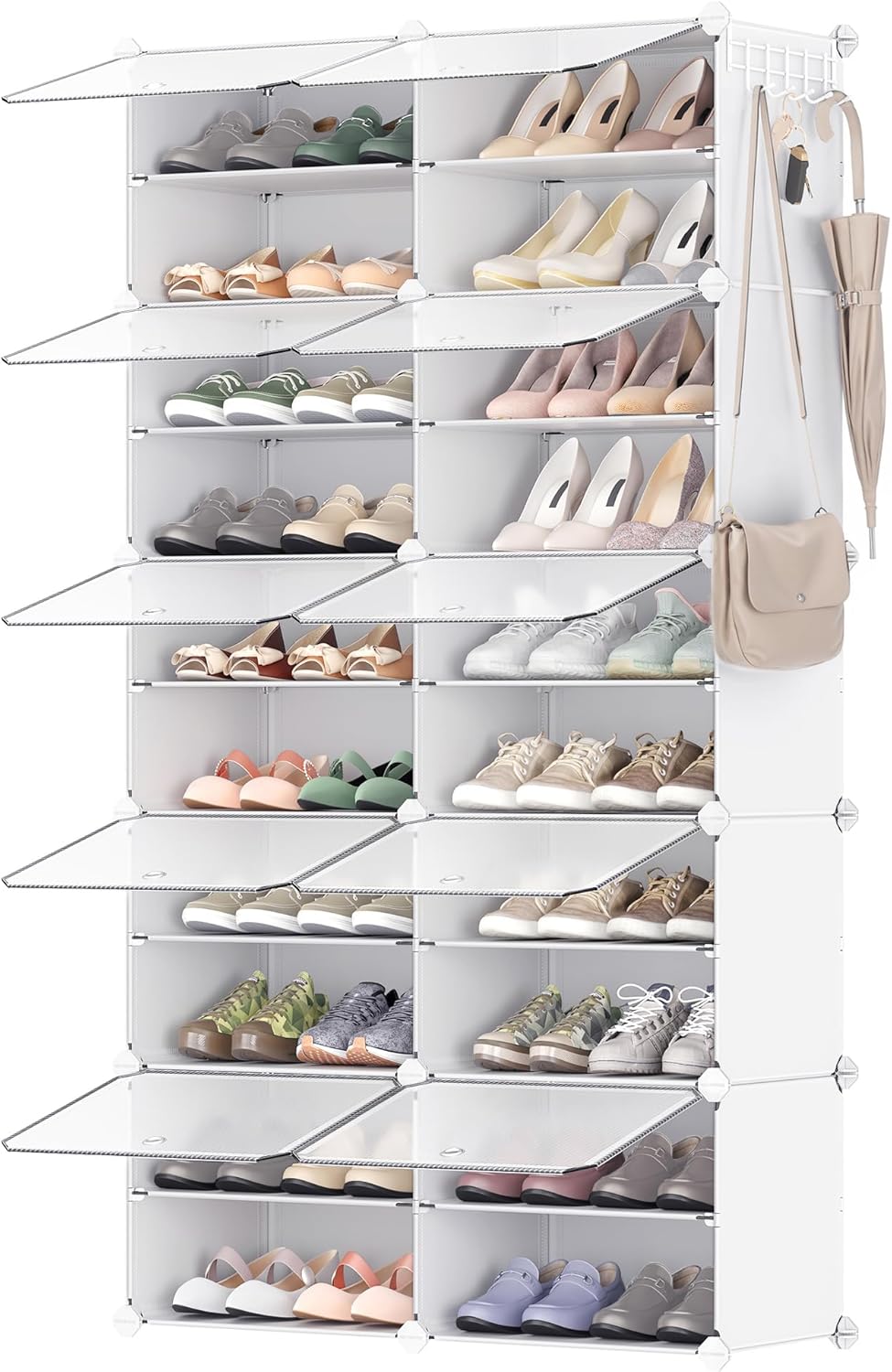10-Tier Shoe Rack Organizer for Closet and Entryway Storage