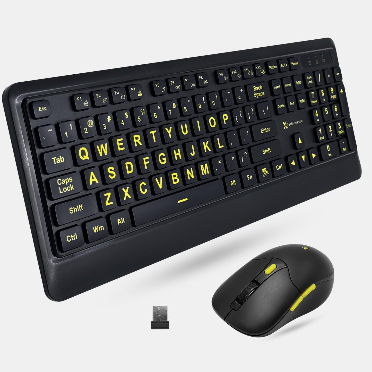 X9 Performance Large Print Wireless Keyboard and Mouse Combo