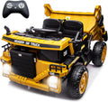 Ride on Dump Truck 12V Kids Electric Car with Remote - Spacious Seat