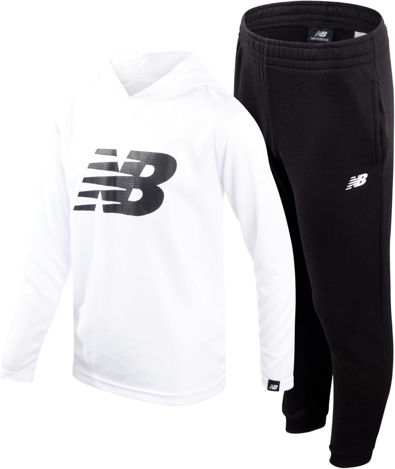 New Balance Boys' Active Sweatsuit - Waffle Knit Hoodie Set