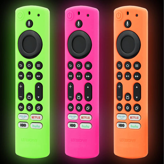 3-Pack Glow in Dark Remote Covers for Toshiba and Insignia