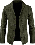 Casual Wool Blend Cardigan Sweater for Men by JMIERR in All Seasons