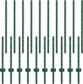 Fence Posts 6Feet 10Pack - Heavy Duty Metal U-Channel Posts