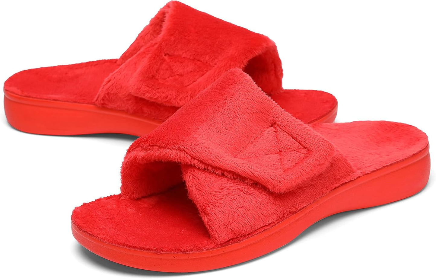 SOLLBEAM Women's Adjustable Slippers for Plantar Fasciitis Relief