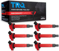 TRQ Ignition Coil Set Compatible with 2003-2015 Toyota V6 - Improved