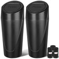 Car Trash Can 2-Pack Mini Bin with Lid - Leakproof Cup Holder