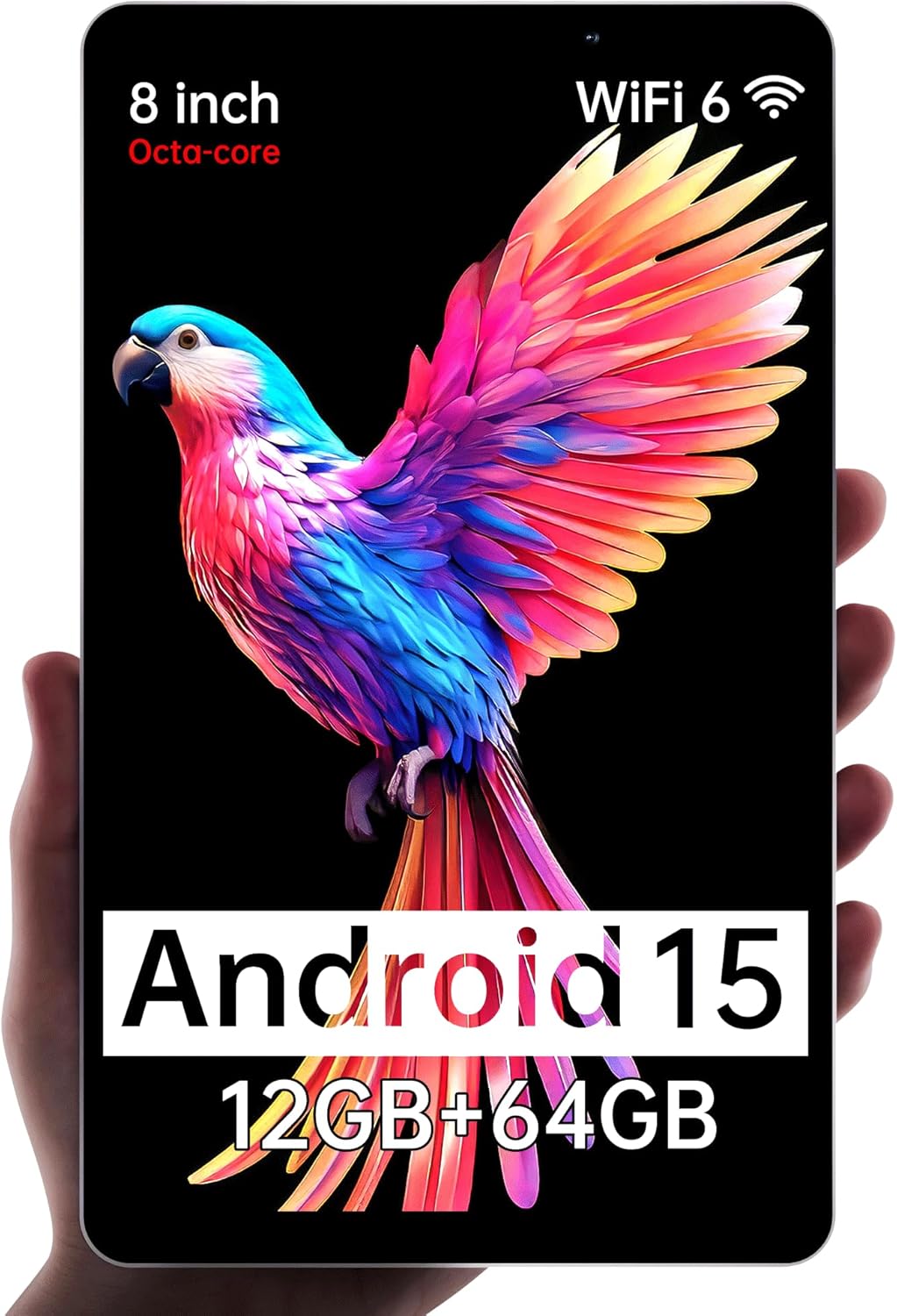 HAOVM M8 Android 15 Tablet: 8 inch, 12GB RAM, 64GB Storage