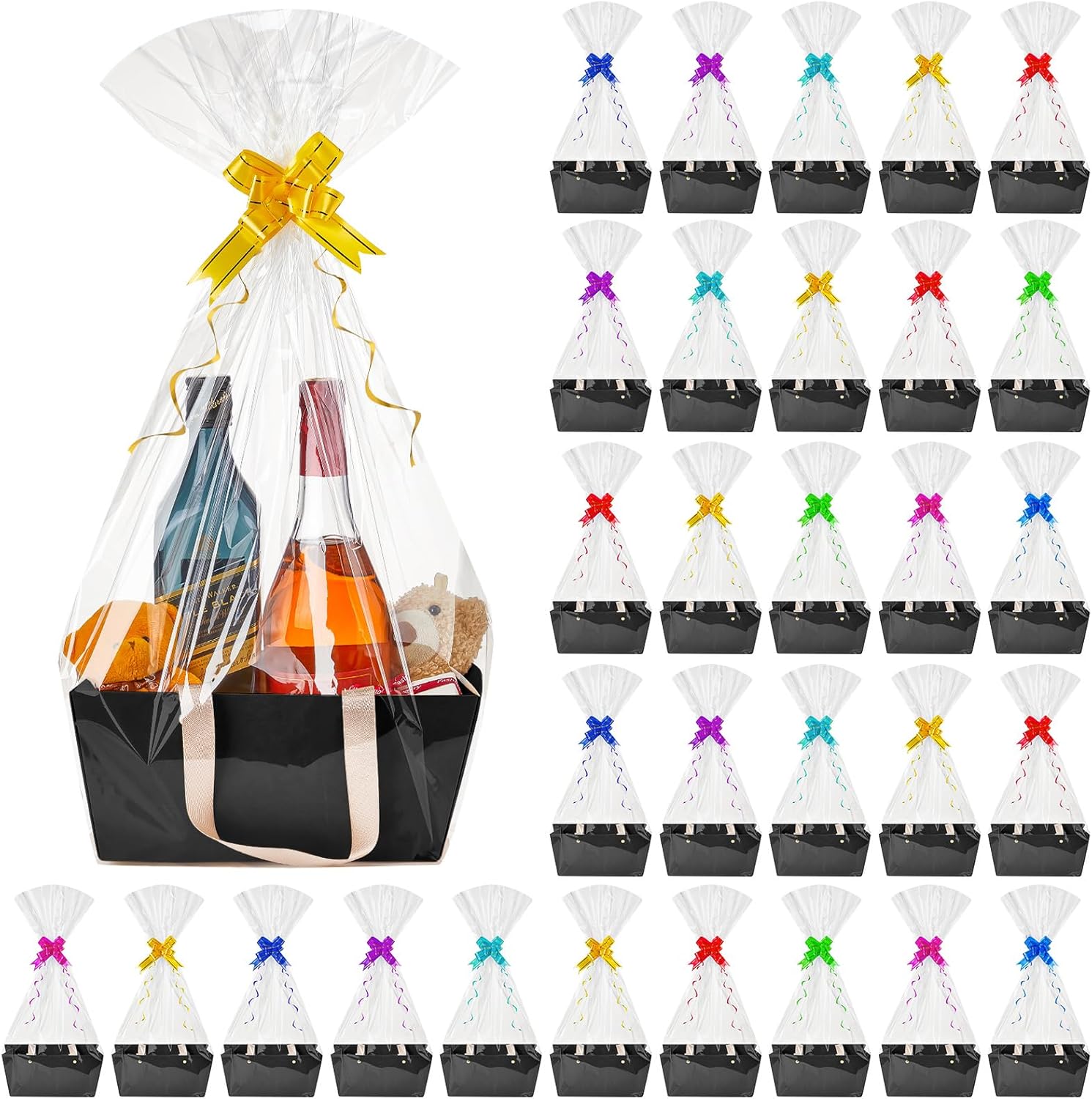 Tuanse 30 Pcs Gift Basket Kit for DIY Party and Wedding Needs