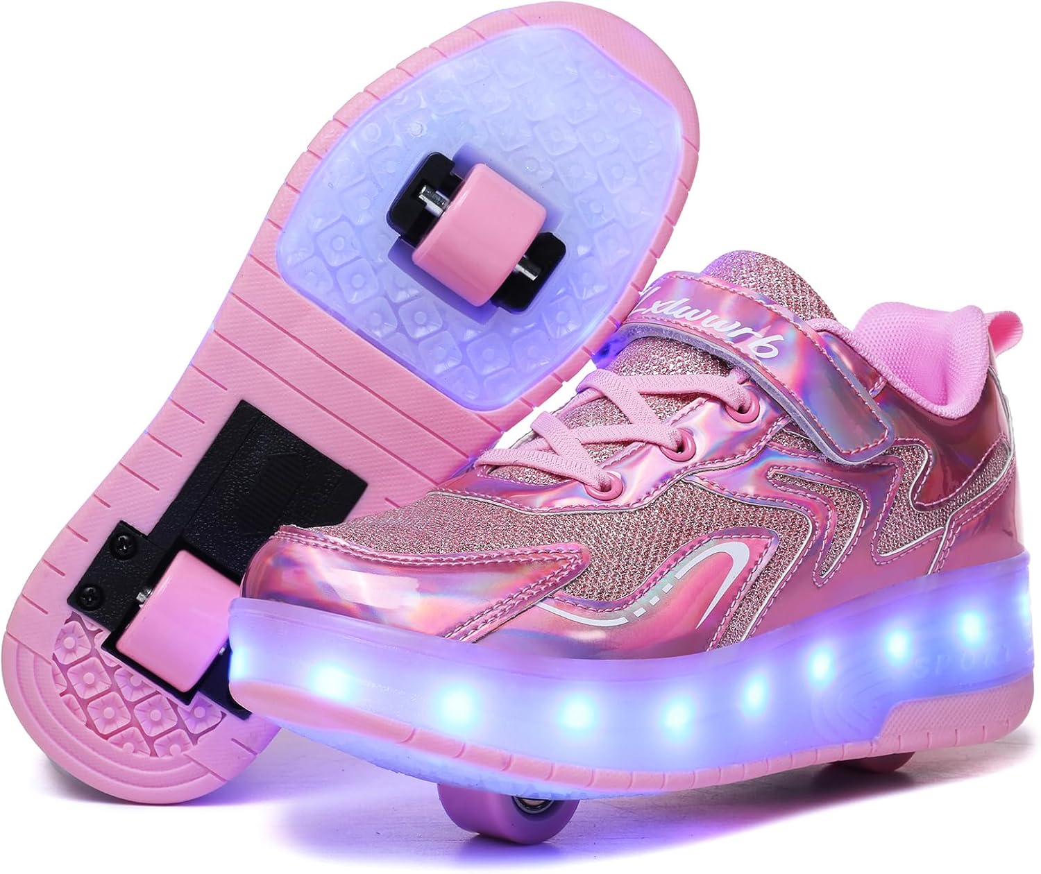 LED Roller Skate Shoes for Kids with Light Up Fashion Design
