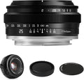 TTArtisan 25mm F2 Wide-Angle APS-C Manual Lens - Compact, Bright