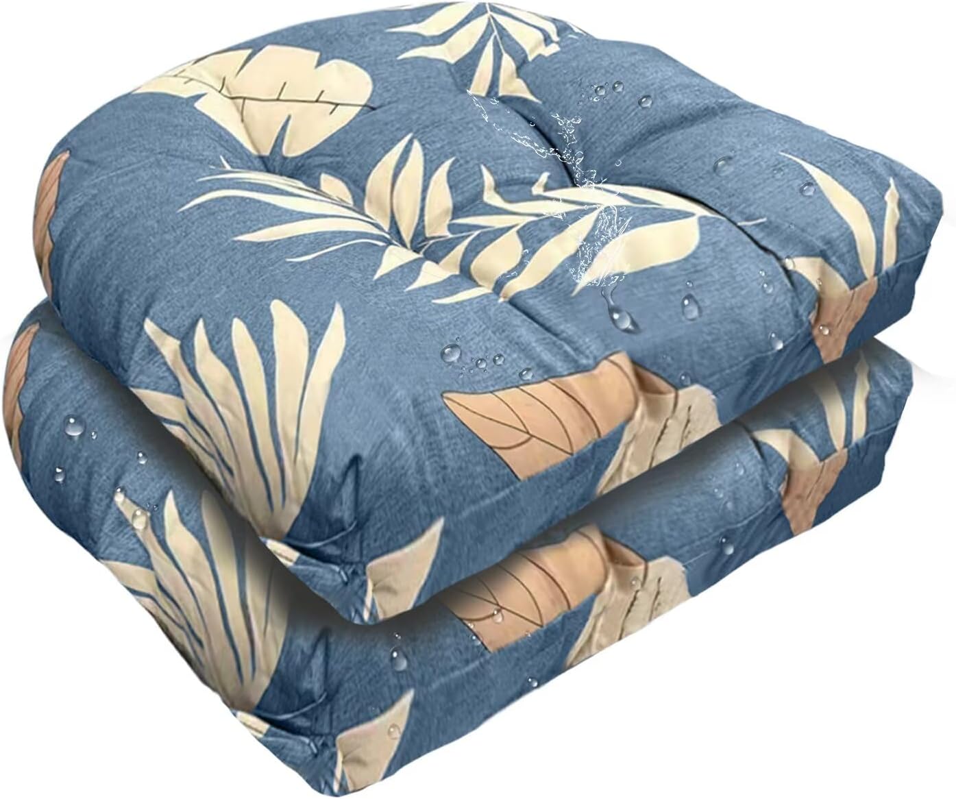U Shaped Wicker Seat Cushion for Indoor Outdoor Comfort