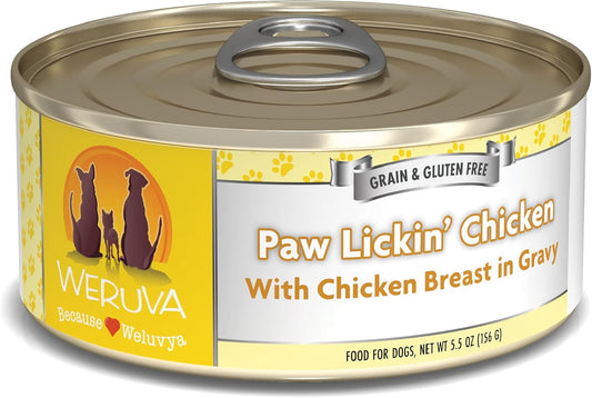 Weruva Classic Dog Food Paw Lickin Chicken in Gravy 5.5oz