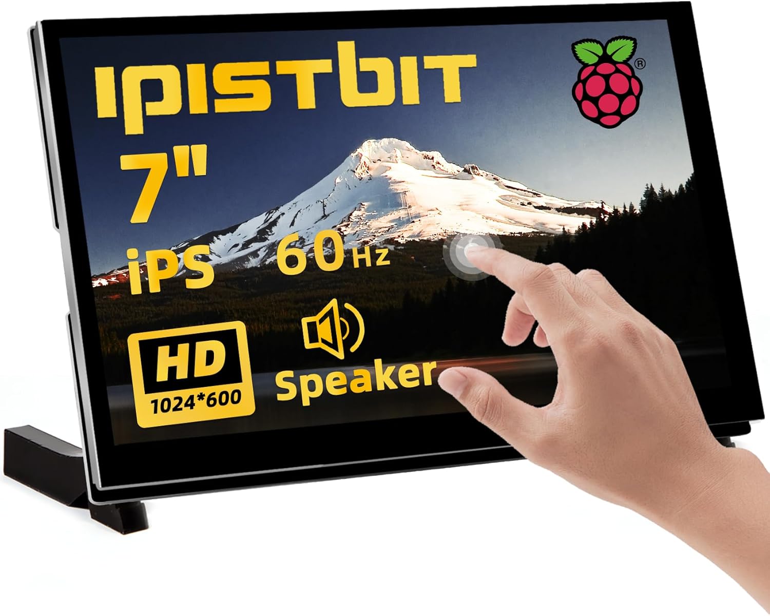 7 Inch Touchscreen Monitor for Raspberry Pi with Dual Speakers