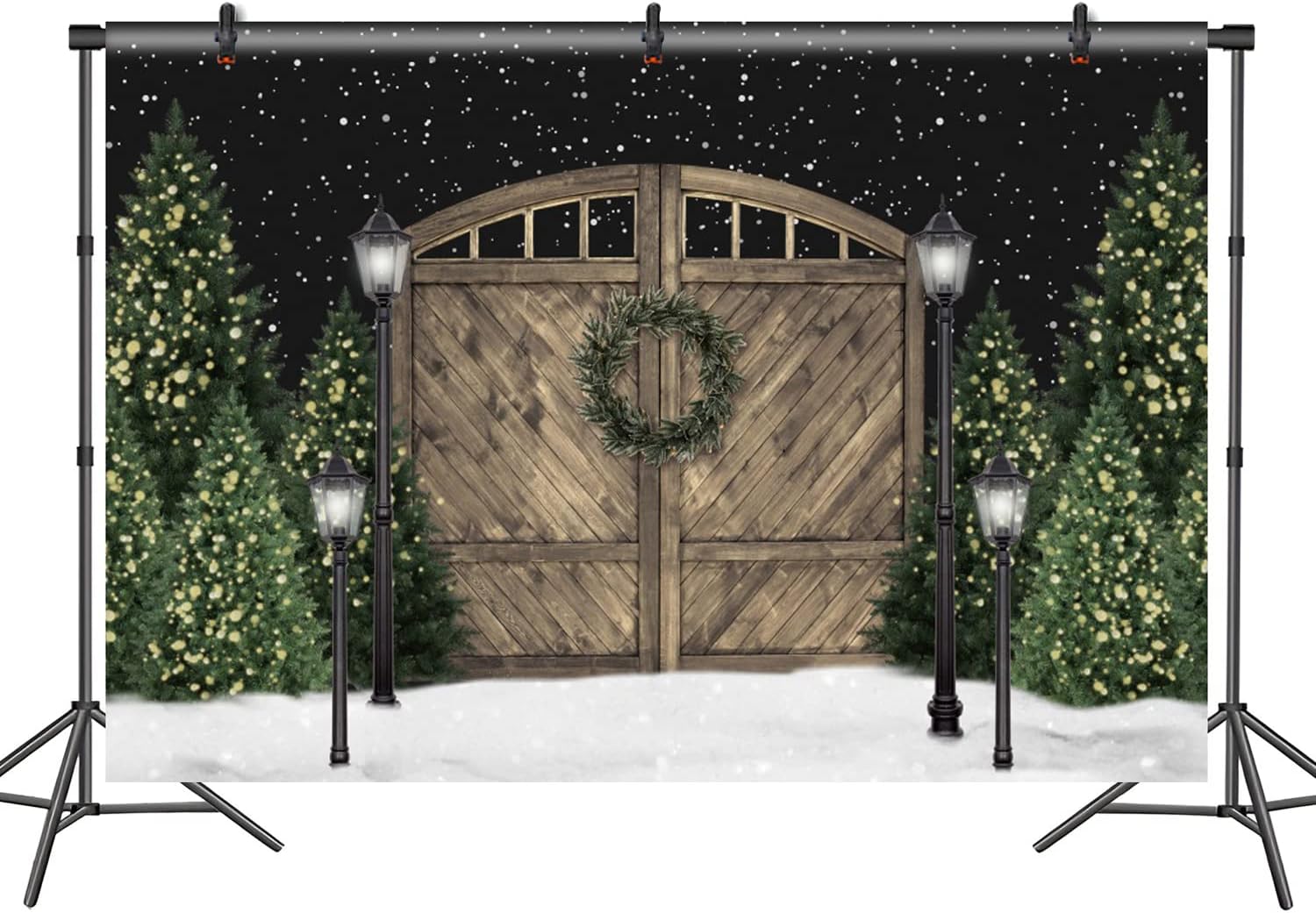 DASHAN 12x8ft Christmas Photography Backdrop for Holiday Fun