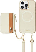 LAMEEKU iPhone 16 Pro Case Wallet for Magsafe - Detachable Crossbody