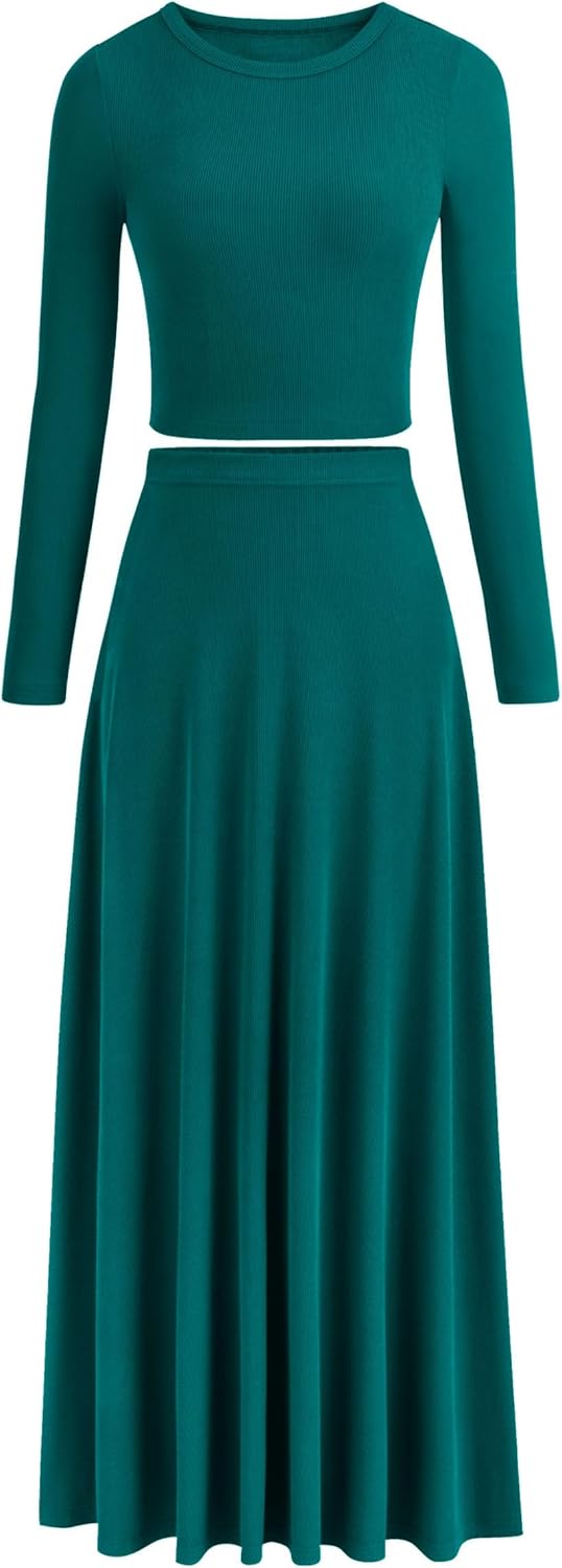 PRETTYGARDEN Women Fall Spring 2 Piece Outfits for Casual Style