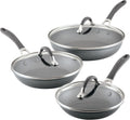 Circulon A1 Series Graphite 3-Piece Nonstick Skillet Set - Durable