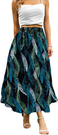Maxi Skirts for Women with Pockets Long Midi Length Casual Skirt store