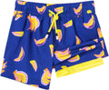 Stylish Boys Swim Trunks with Built-In Brief Liner by SURF CUZ