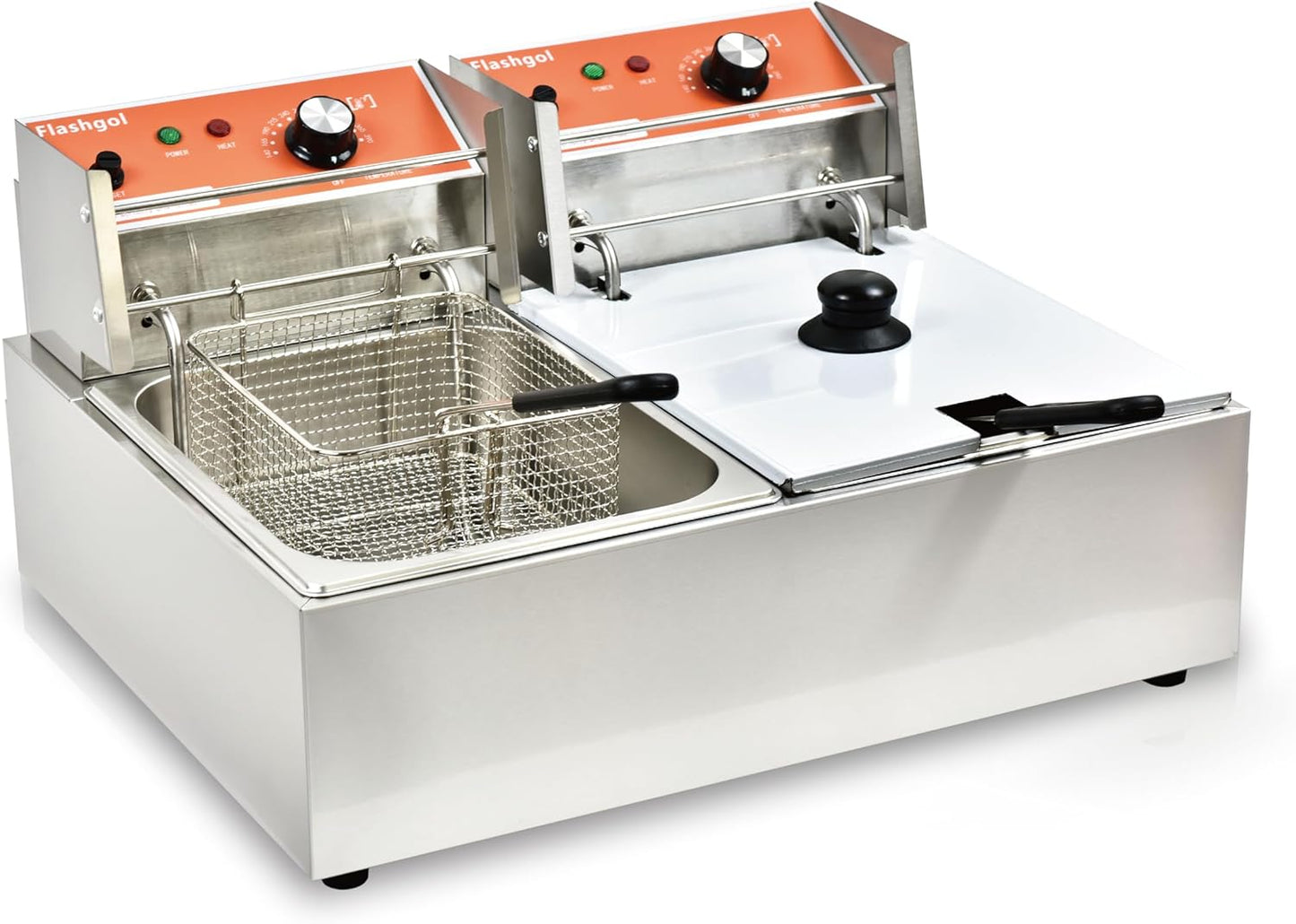 Commercial Deep Fryer with Basket for Home and Outdoor Use