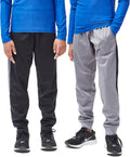 Boys Active Performance Workout Pants - 2 Pack Polyester