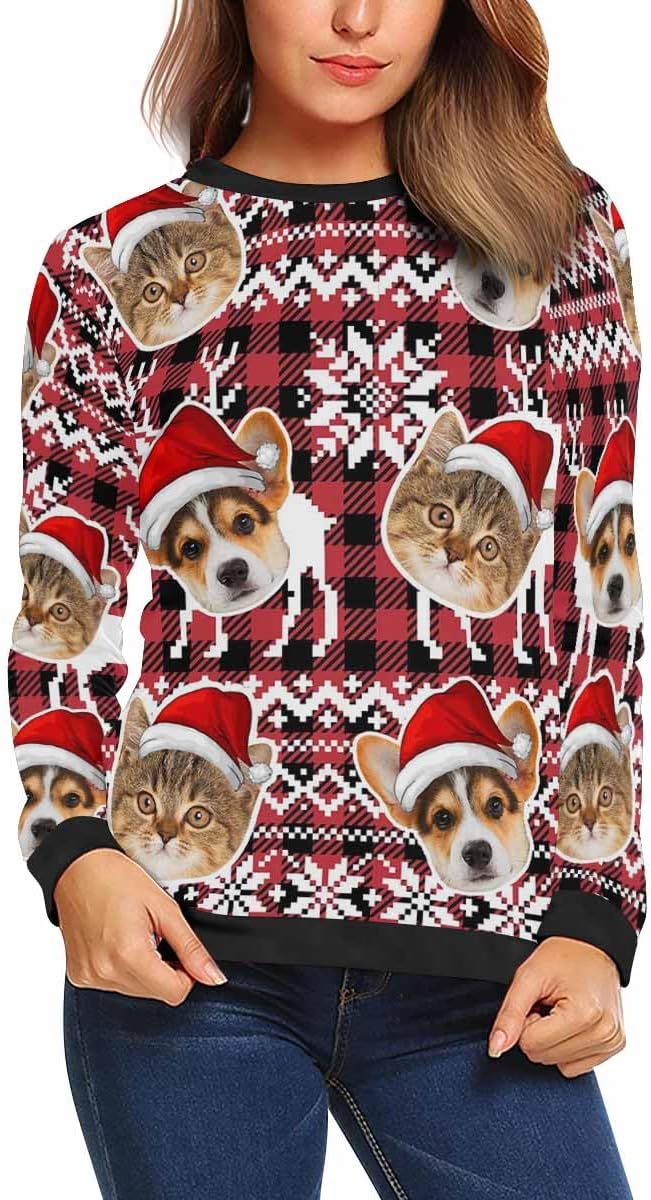 Custom Face Christmas Sweatshirt XS-XL