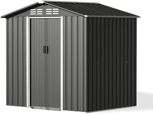 Gotland 6FT x 4FT Metal Storage Shed for Outdoor Utility Needs