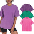 Women's Casual Oversized T-Shirt in Washed Vintage Look