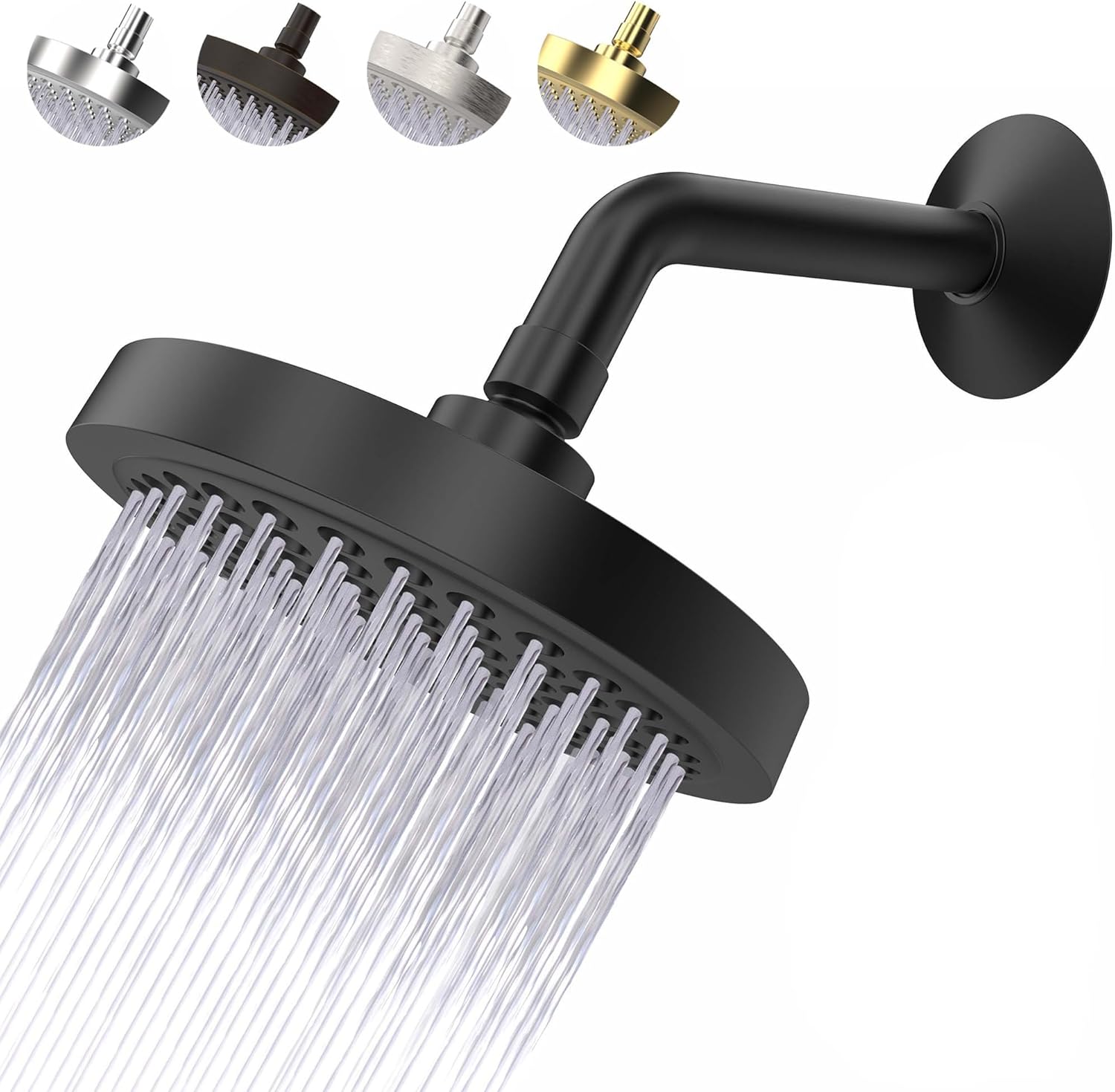 High Pressure Rainfall Shower Head with Adjustable Features 6ftin